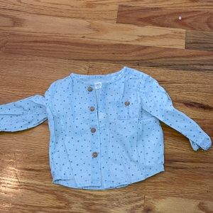 Baby girl button down shirt